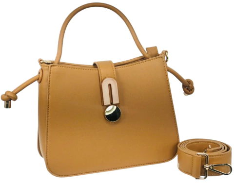 BOLSA M FECHO IMA DETALHE MADEIRA MARROM