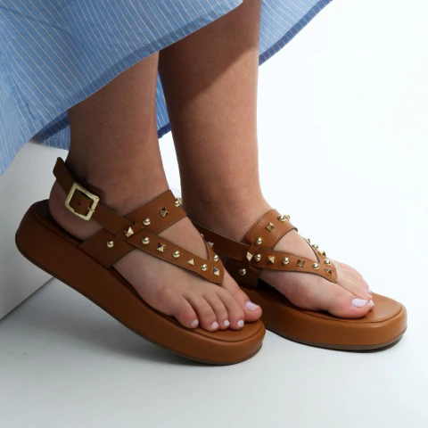 Sandália Carina Ambar Taxas - comprar online