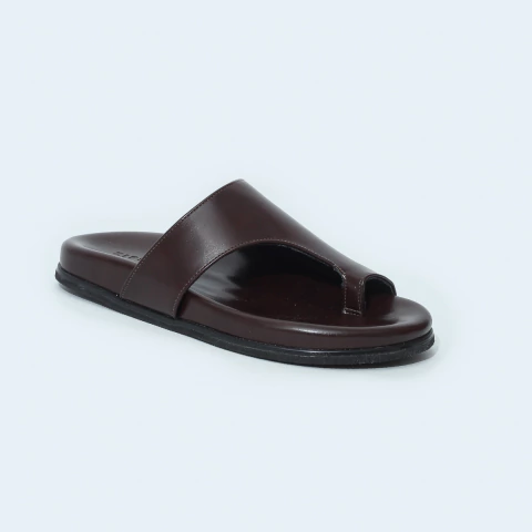 Rasteira Antonia Marrom Escuro - comprar online