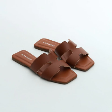 Rasteira H Caramelo - comprar online