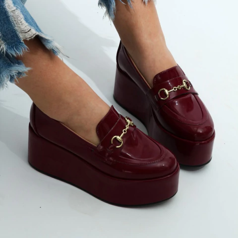 Mocassim Plataforma Lola Marsala