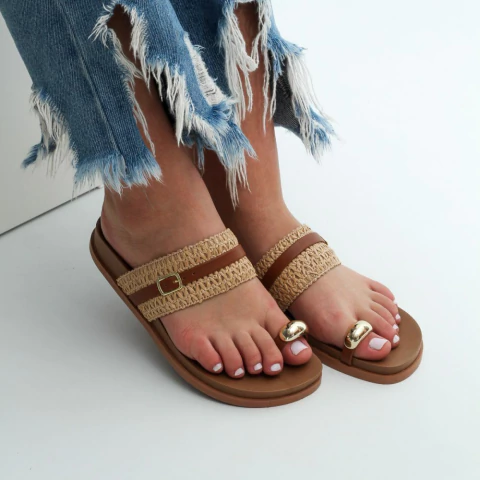 Rasteira de Dedo Mariah Ambar - comprar online