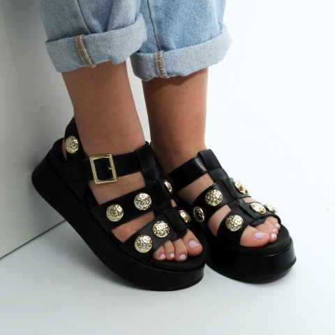 Sandália Papete Berenice Black - comprar online