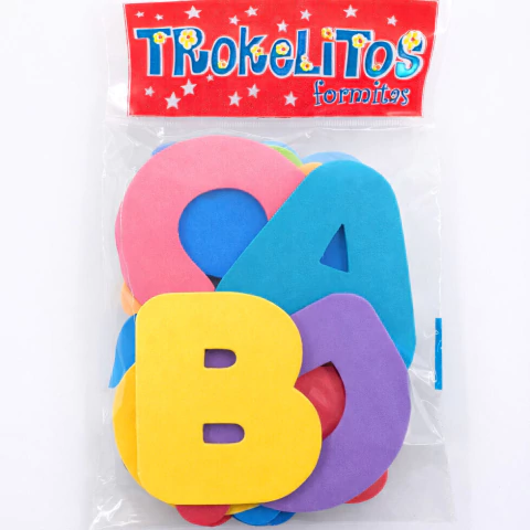 ABECEDARIO GRANDE SIMPLE X 27 LETRAS