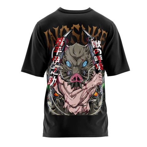 Remera Inosuke,mod3,demon Slayer ,kimetsu, Oversize Algodón - comprar online