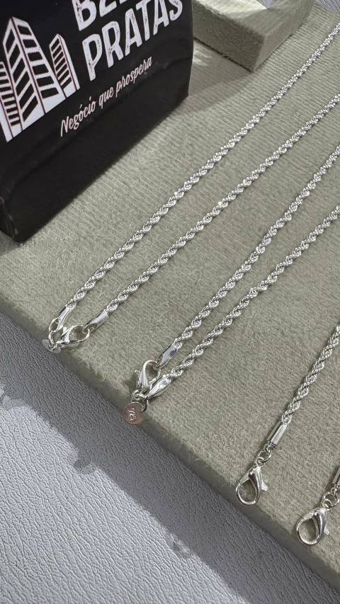 Conjunto Bahiano – Colar e Pulseira em Prata Italiana – Garantia Vitalícia