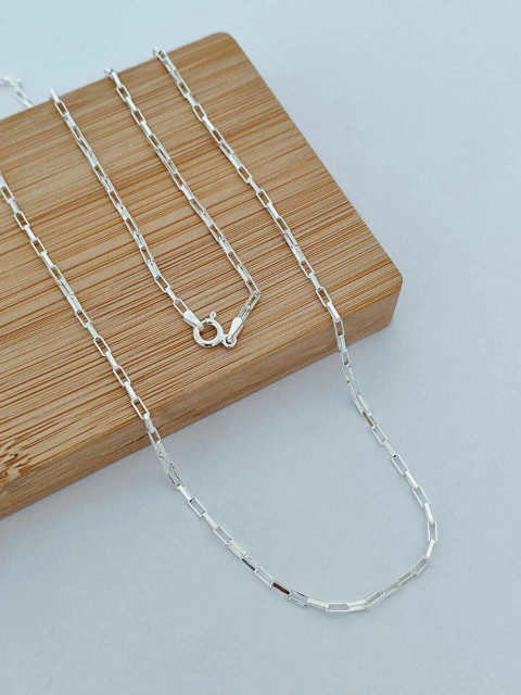 Corrente Cartier 60cm x 2mm em Prata Italiana – Qualidade e Sofisticação