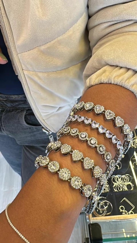 Pulseiras Inspiração Swarovski