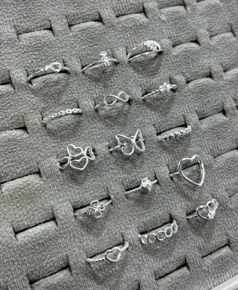 Kit 8 Anéis Femininos