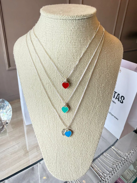 Colares Inspiração Pandora Brilho – Prata Italiana