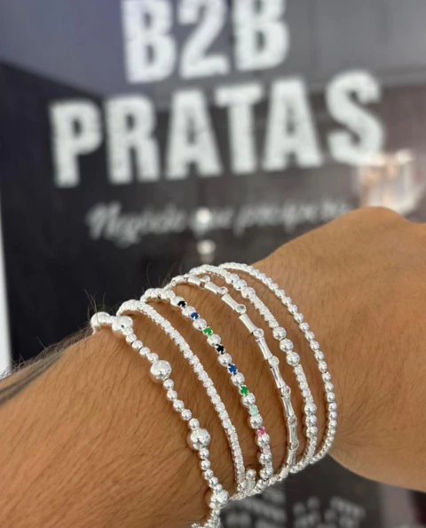 Trio de Braceletes Inspiração – Prata Italiana
