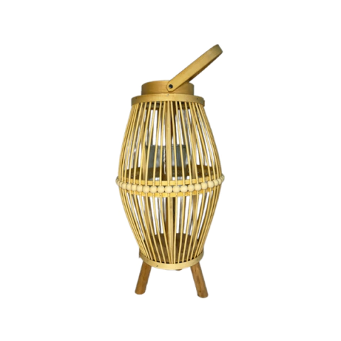 Luminária de Fibra Natural com Tripé - 230965-3