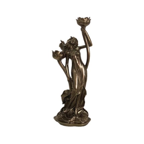 Estatueta Lady Decorativa em Resina - 53136GT