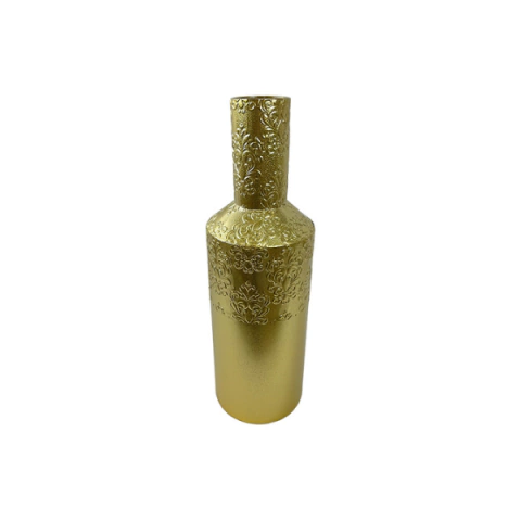Vaso de Latão Dourado Floral Liz - 71279