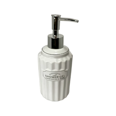 Dispenser de Cerâmica com Design Canelado Vertical - 7131-17