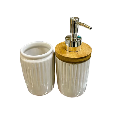 Kit de Banheiro de Cerâmica com 2 Peças - 7131-2