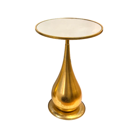 Mesa Decorativa Dourada em Metal - 71609
