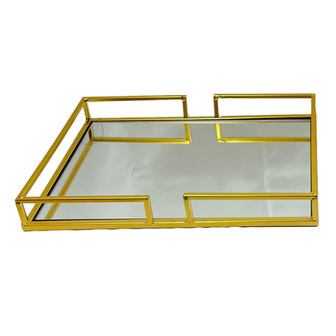 Bandeja de Metal com Espelho - 71720 G