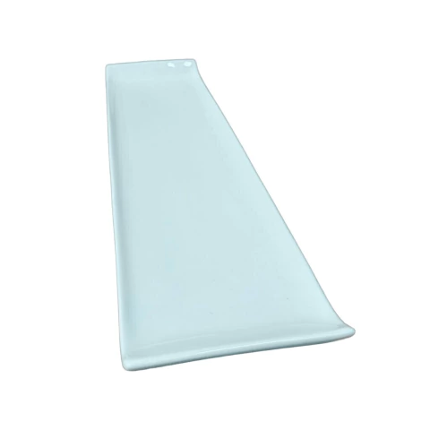 Travessa de cerâmica 41 × 11 cm retangular alongada com design moderno - CG6597