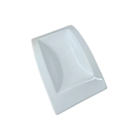 Travessa de cerâmica 39 × 19 cm tamanho M em branco - CG6601