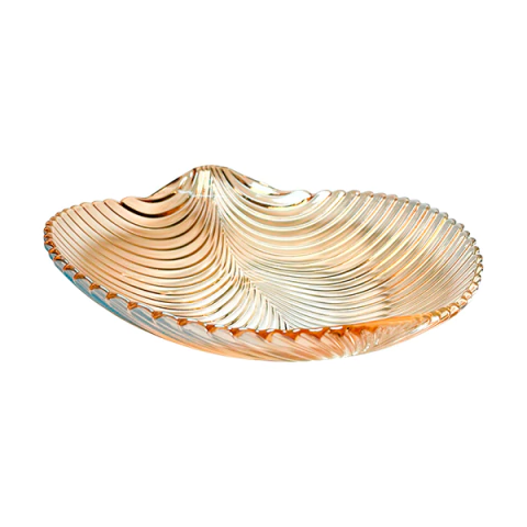 Fruteira de Vidro Decorativa – Formato de Concha - DSP6101-1HA