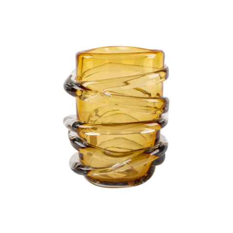 Vaso Murano Espiral Âmbar - KL23-B268