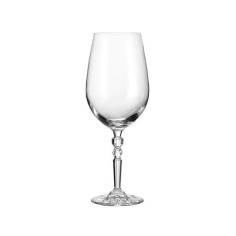 Taça de Vidro com Haste Decorativa 750ml - 6 unidades - S61BD75