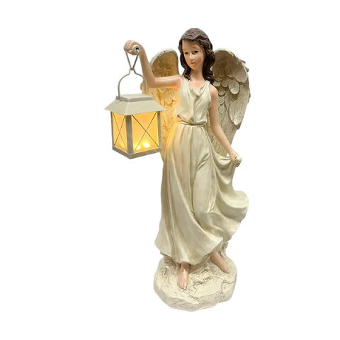 Anjo Decorativo com Lanterna LED - SHA17697CM