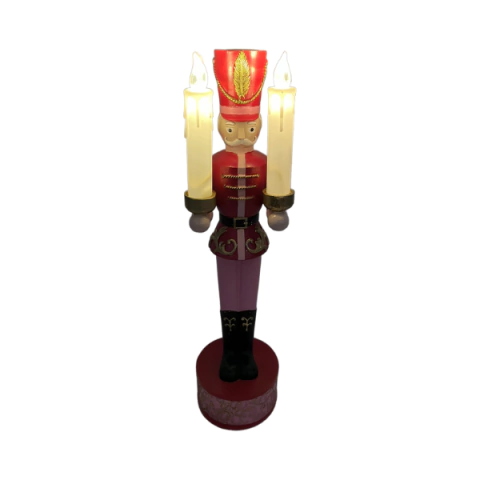 Quebra-Nozes com Vela LED em Resina - SHA18127