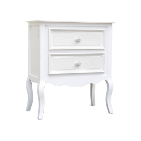 Mesa de Cabeceira Provençal com 2 Gavetas - T23625