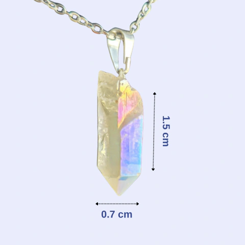 Imagen de Dije Cuarzo Cristal Aura punta natural