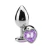 PLUG ANAL DE CORAÇÃO (G) DE AÇO INOXIDÁVEL COM CRISTAL - comprar online