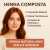 Henna Composta Ruiva com Amla e Shikakai 100g – Coloração Natural Vegana Sem Amônia | Fortalece, Cobre Brancos e Estimula o Crescimento – Casa da Índia
