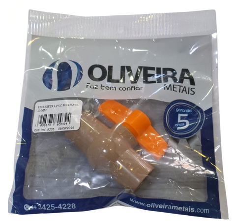 Resgitro Esfera Pvc Soldavel 20 mm Oliveira