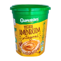 PASTA DE AMENDOIM GUIMARAES INTEGRAL 450G - comprar online
