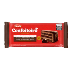 COBERTURA CONFEITEIRO BARRA M.AMARGO 500G HARALD