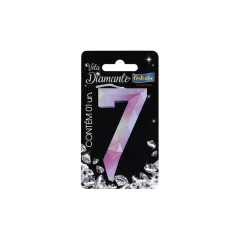 VELA DIAMANTE RS/PRATEADA N.7 FESTCOLOR