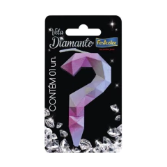 VELA DIAMANTE RS/PRATEADA ? FESTCOLOR