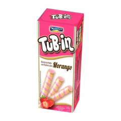 BISCOITO TUBIN MONTEVERGINE MORANGO 48G
