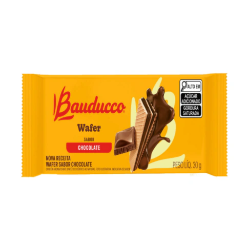 BISCOITO BAUDUCCO WAFER CHOCOLATE 30G