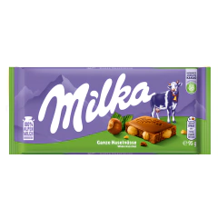 CHOCOLATE MILKA GANZE HASELNUSSE 95G - comprar online