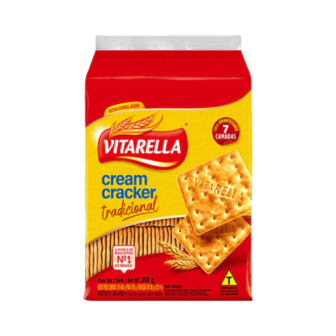 BISCOITO VITARELLA CREAM CRACKER TRADICIONAL 350G