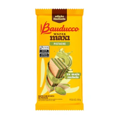 BISCOITO BAUDUCCO WAFER MAXI 104G PISTACHE