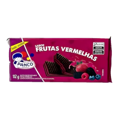 BISCOITO WAFER PANCO FRUTAS VERMELHAS 112G