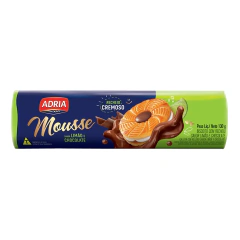 BISCOITO RECHEADO ADRIA MOUSSE LIMAO E CHOCOLATE 130G