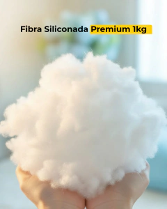 Fibra Siliconada Virgem 1kg para Enchimento – Antialérgica, Macia, Alto Volume para Almofadas, Travesseiros e Artesanato - comprar online