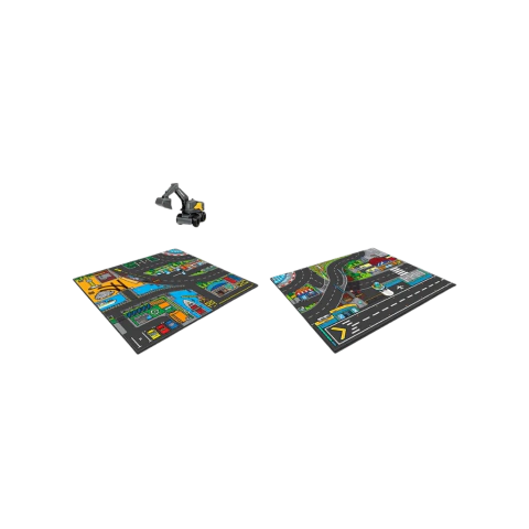 Alfombra de juego 70x80 cm rutas y autito