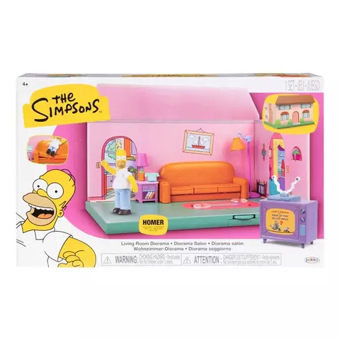 PLAYSET SALA DE ESTAR COM 1 BONECO - OS SIMPSONS