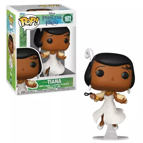 BONECO FUNKO POP! DISNEY A PRINCESA E O SAPO - TIANA DE VESTIDO BRILHANTE