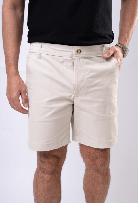 Bermuda Alfaiataria Bege